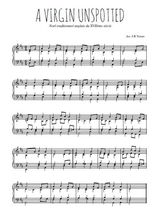 Téléchargez l'arrangement pour piano de la partition de A Virgin unspotted en PDF